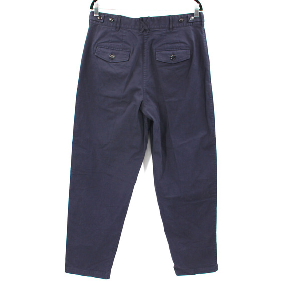 Alex Mill Boyish Chino Pants NEW Navy Blue High Rise Cotton Relaxed Size 12 - Picture 3 of 8